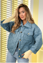 Krátka Prešívaná Bunda Spring Sings blankytná