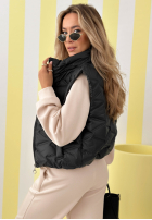 Krátka Prešívaná Vesta Spring Cloud ecru