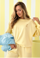 Tepláková súprava Mikina i Nohavice Better Now žltá