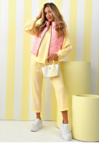 Krátka Prešívaná Vesta Spring Cloud ecru