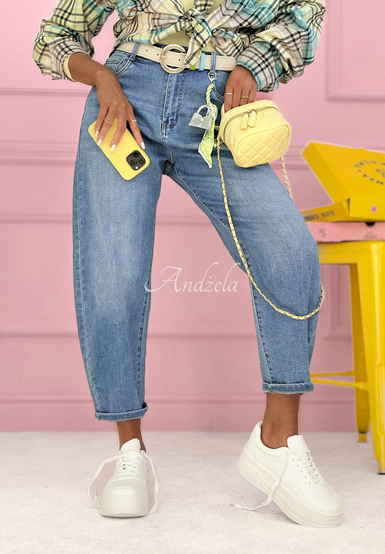 Džínsy banana Just Passing Through svetlomodré