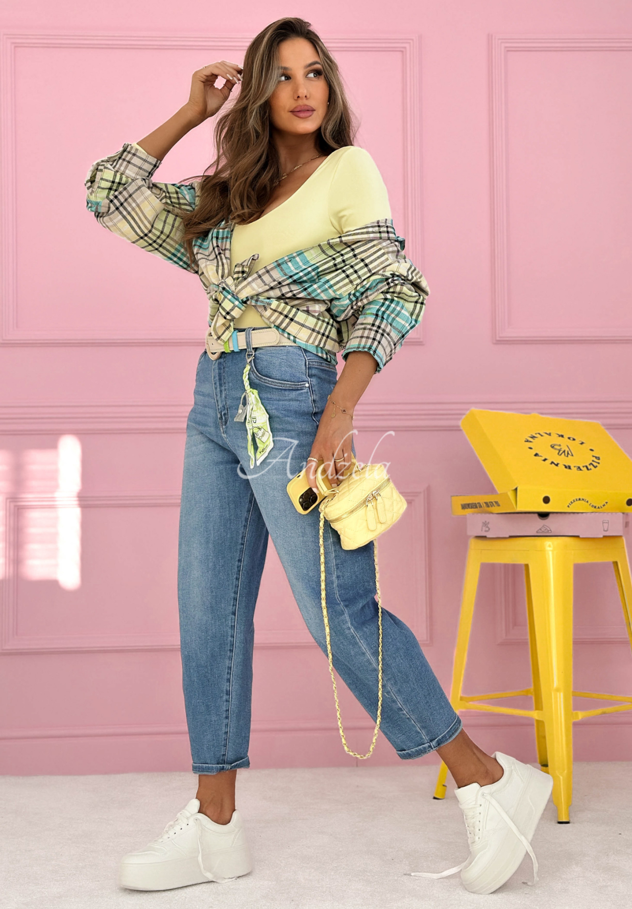 Džínsy banana Just Passing Through svetlomodré