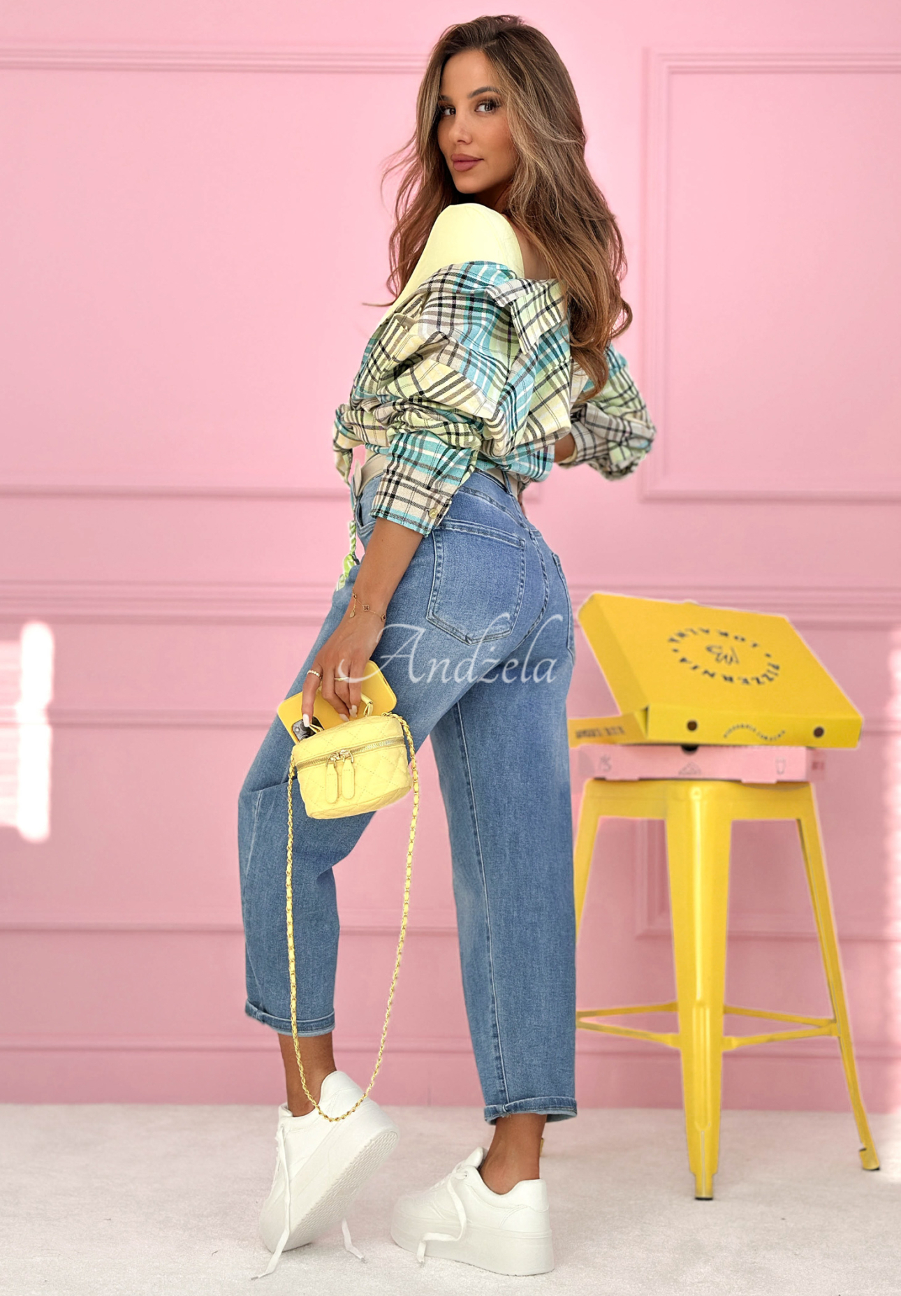 Džínsy banana Just Passing Through svetlomodré