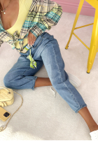 Nohavice džínosové banana Just Passing Through svetlomodré