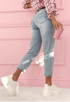 Nohavice džínosové mom fit Willow Springs svetlomodré