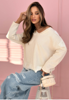 Bawełniana Blúzka z koronką Softness And Lace ecru