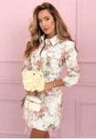 džínsová Šaty mini w kwiaty No Occasion Bouquet ecru