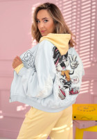 Bunda bomberka z naszywkami The Rabbit Lady blankytná