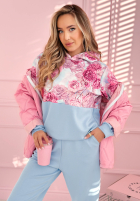 Tepláková súprava w kwiaty Comfy Floressa blankytný