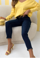 Nohavice džínosové skinny Strive For More tmavomodré