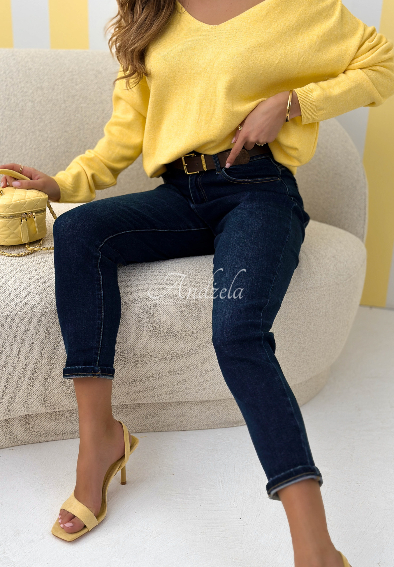 Skinny džínsy Strive For Me tmavomodré