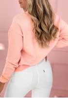 Sveter z misiem Bear Ronnie púdrovo ružová