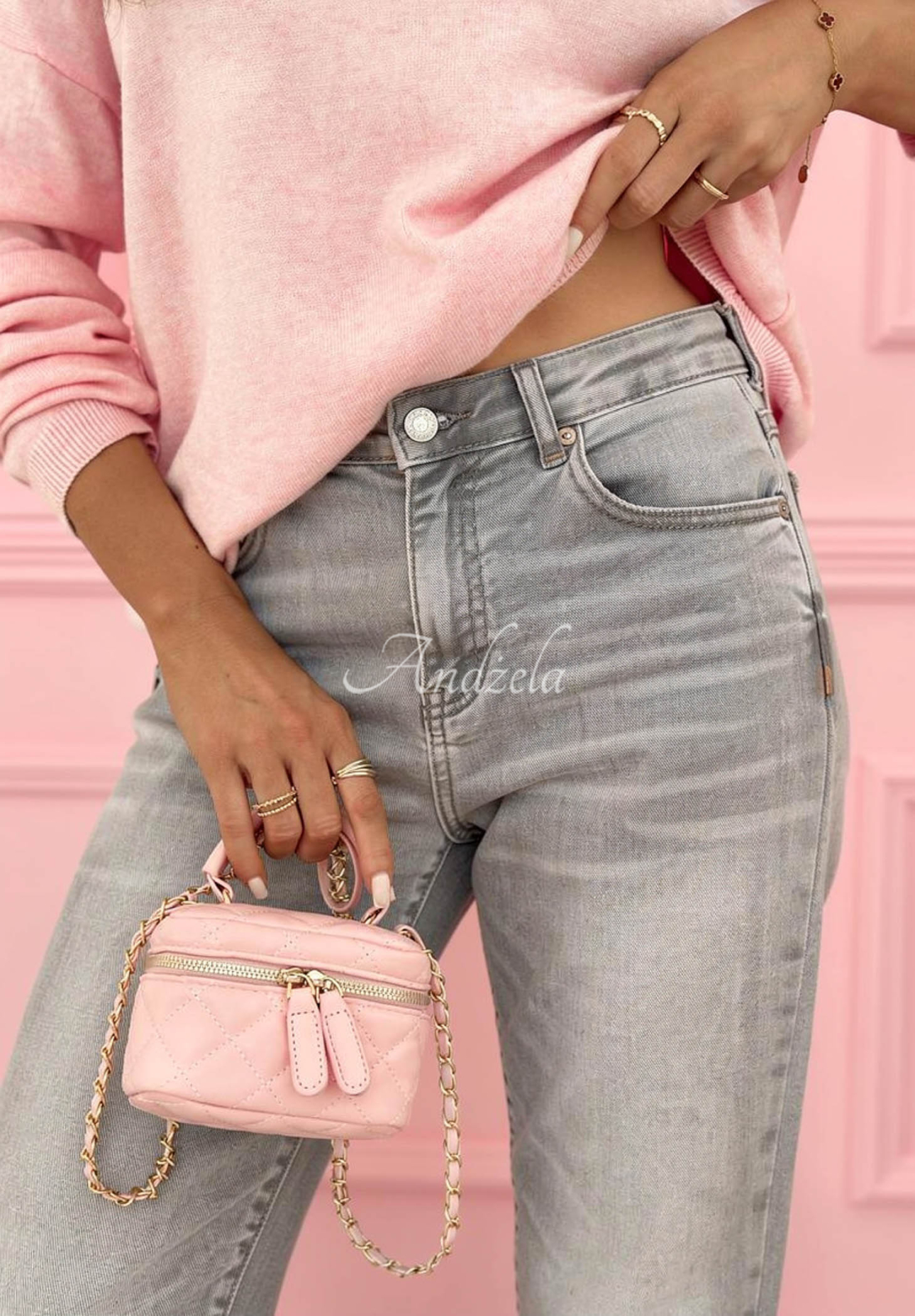 Skinny džínsy All The Time svetlosivé