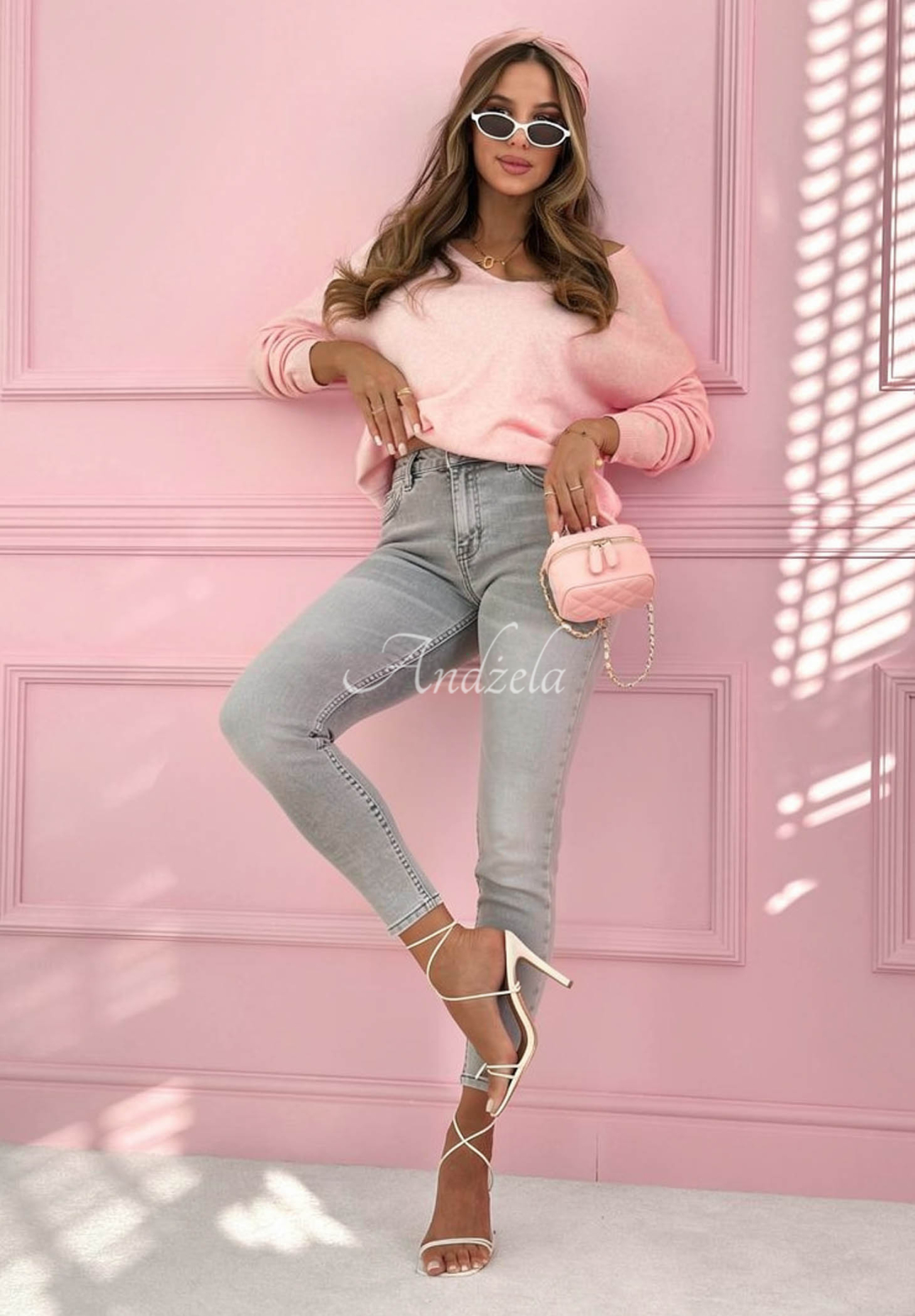 Skinny džínsy All The Time svetlosivé