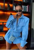 džínsová Košeľa La Milla Kaylee modrá