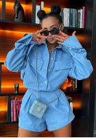 džínsová Košeľa La Milla Kaylee modrá