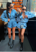 džínsová Košeľa La Milla Kaylee modrá