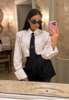 Košeľa z krawatem La Milla Kendall Biela