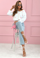 Blúzka longsleeve z serduszkami Close To Heart Biela