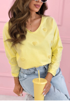 Blúzka longsleeve z serduszkami Close To Heart Biela