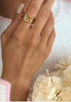 Regulowany Prstienok serca Silent Glow zlatý