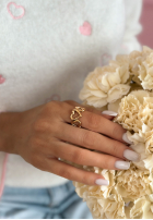 Regulowany Prstienok serca Silent Glow zlatý