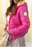 Prešívaná Bunda s kapucňou Warm Daylight béžová