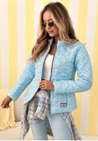 Krátka Prešívaná Bunda Soft Wind púdrovo ružová