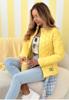 Krátka Prešívaná Bunda Soft Wind púdrovo ružová