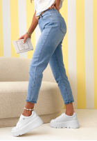 Nohavice džínosové skinny z paskiem Millie modré