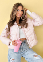 Puchowa Bunda s kapucňou Kayla blankytná