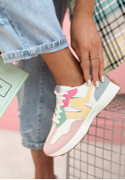 Sneakersy Running Towards You biało-ružové