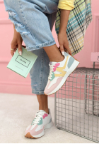 Sneakersy Running Towards You biało-ružové