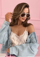 Okuliare przeciwsłoneczne Warm Breeze béžové