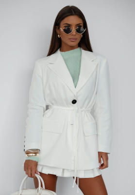 Sako s viazan&iacute;m She Believed It ecru