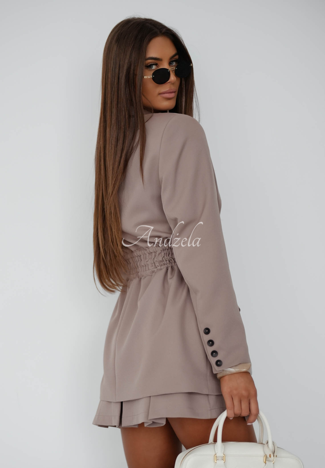 Sako s viazaním She Believed It Mokka