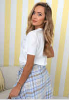 Tričko z nadrukiem Big Heart biało-ružový