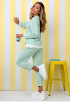 Tepláková súprava Mikina i Nohavice Why Not Me mentolový