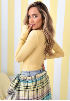 Wiskozowa Blúzka longsleeve Good Days Only žltá