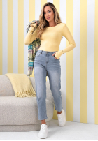 Nohavice džínosové mom fit No Way modré