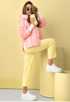 Prešívaná Bunda s kapucňou Hello Spring béžová