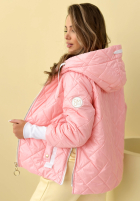 Prešívaná Bunda s kapucňou Hello Spring béžová