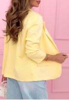 Sako oversize z różą Elegant Rosalia žltá