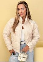 Prešívaná Bunda ze stójką Soft Morning ružová