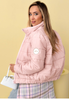 Prešívaná Bunda ze stójką Soft Morning ružová