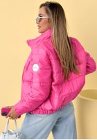 Prešívaná Bunda ze stójką Soft Morning ružová