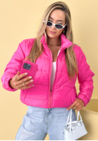 Prešívaná Bunda ze stójką Soft Morning ružová