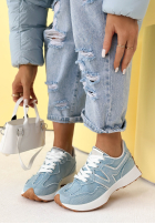 džínosové sneakersy Running Towards You svetlomodré