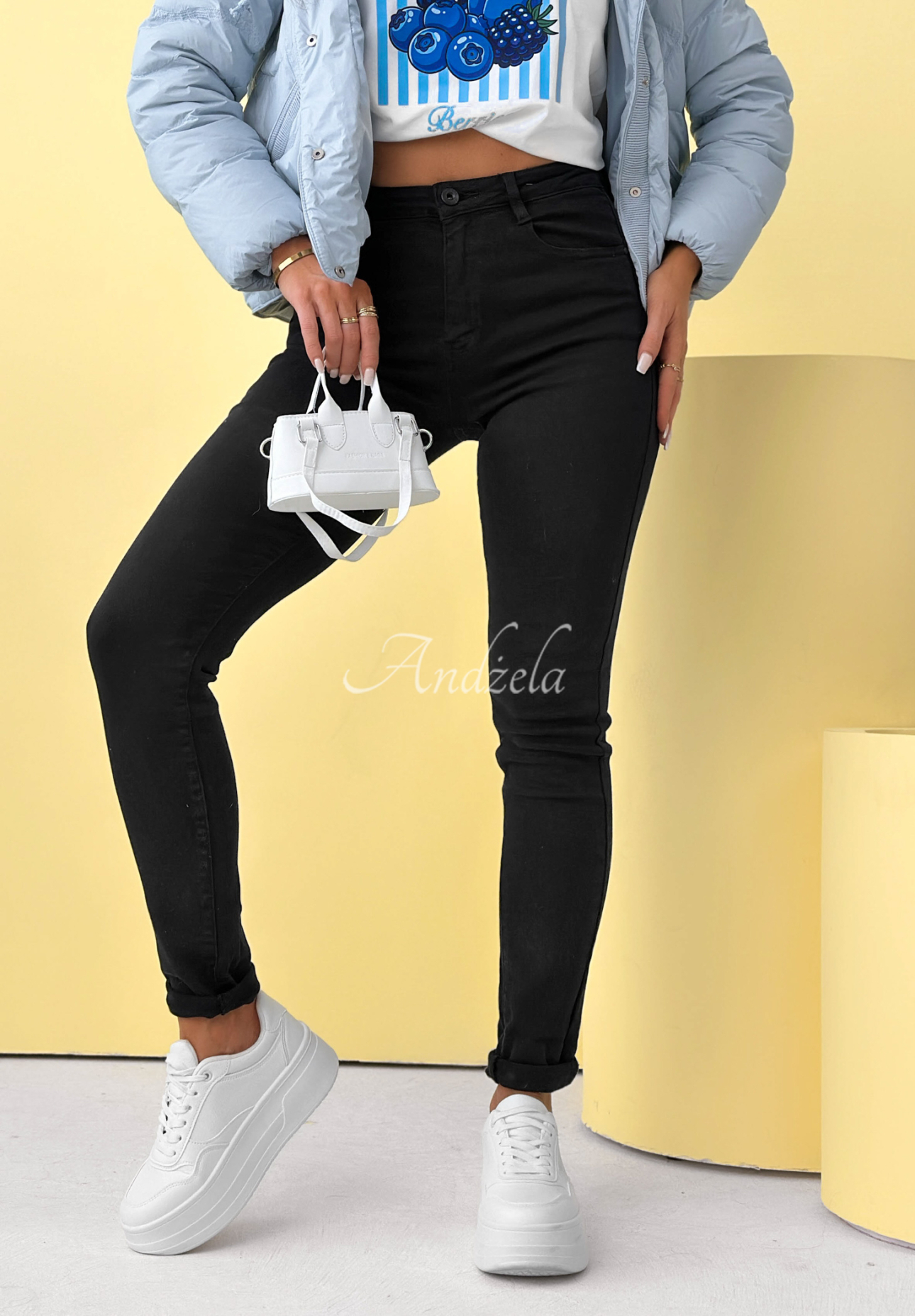 Džínsy skinny Everyday Street čierne