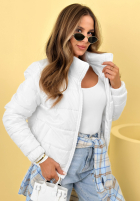 Prešívaná Bunda ze stójką Soft Morning ružová